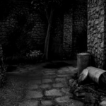 A screenshot of the alley behind the Government Printing Office.